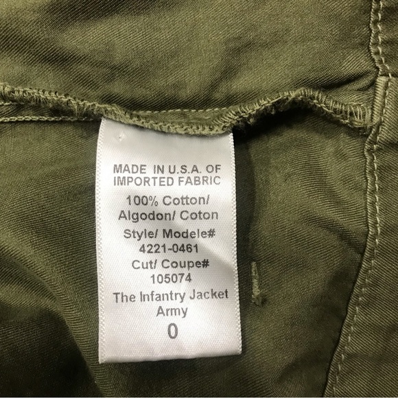 Current/Elliot Military Green Infantry Jacket, 0 - Picture 11 of 12